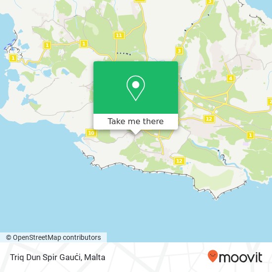 Triq Dun Spir Gauċi map