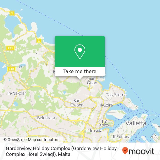 Gardenview Holiday Complex (Gardenview Holiday Complex Hotel Swieqi) map