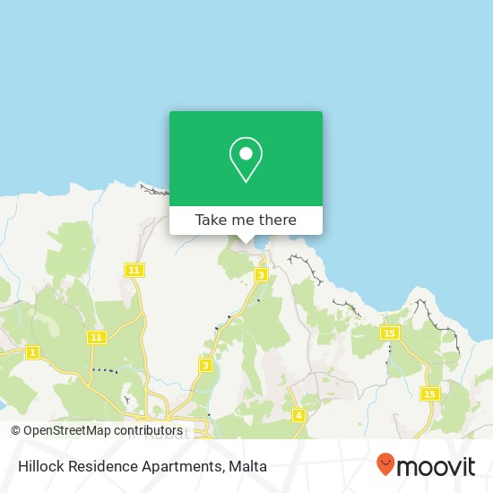 Hillock Residence Apartments map