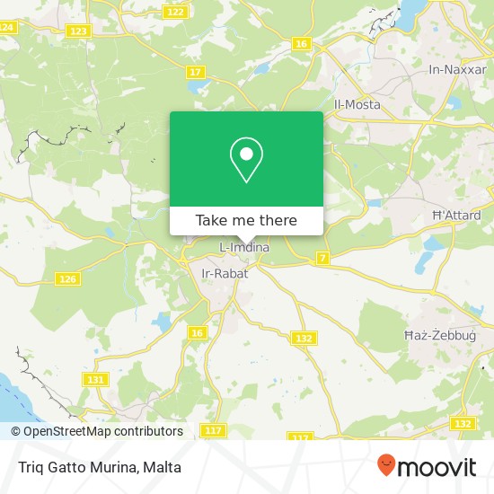 Triq Gatto Murina map