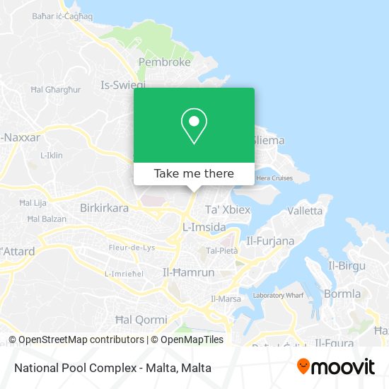 National Pool Complex - Malta map