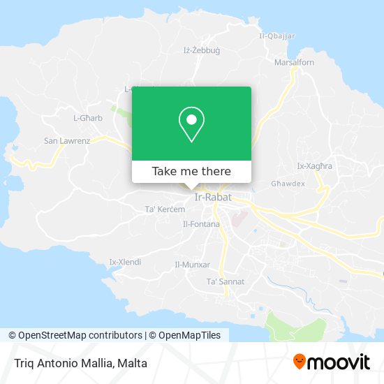 Triq Antonio Mallia map