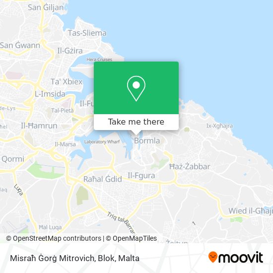 Misraħ Ġorġ Mitrovich, Blok map