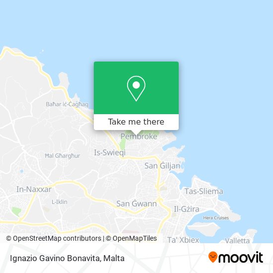 Ignazio Gavino Bonavita map