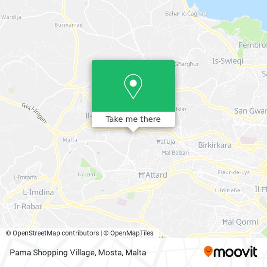 Pama Shopping Village, Mosta map
