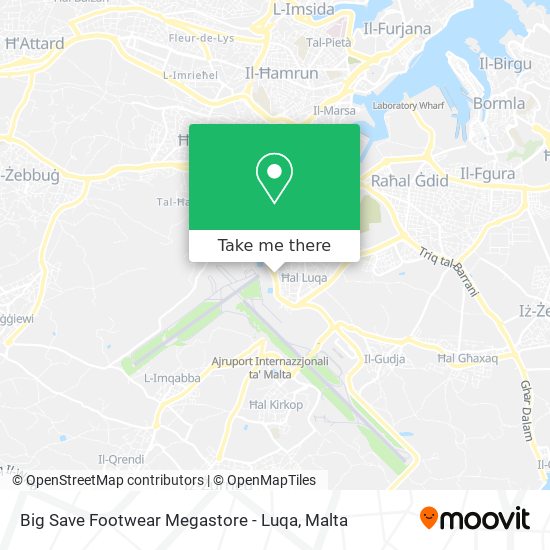 Big Save Footwear Megastore - Luqa map