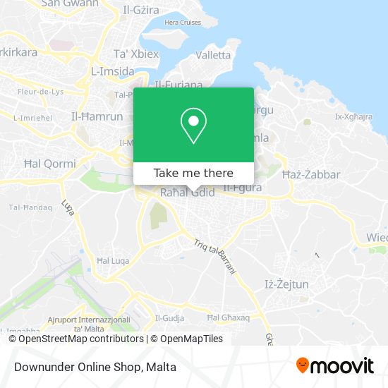 Downunder Online Shop map