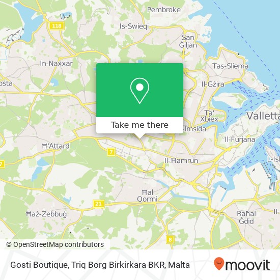 Gosti Boutique, Triq Borg Birkirkara BKR map