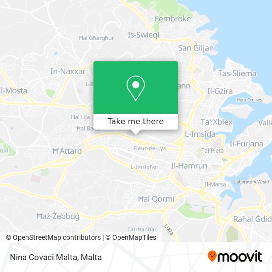 Nina Covaci Malta map