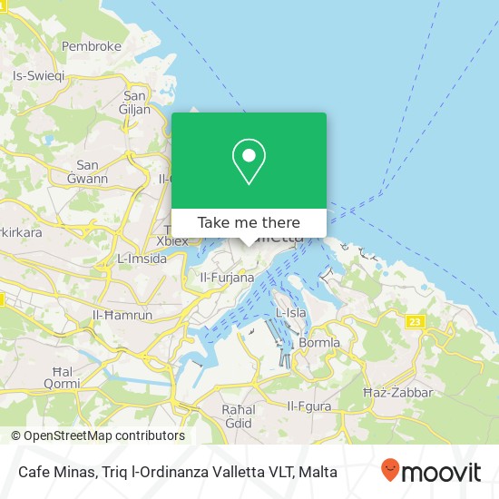Cafe Minas, Triq l-Ordinanza Valletta VLT map