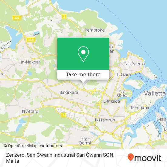 Zenzero, San Ġwann Industrial San Ġwann SGN map