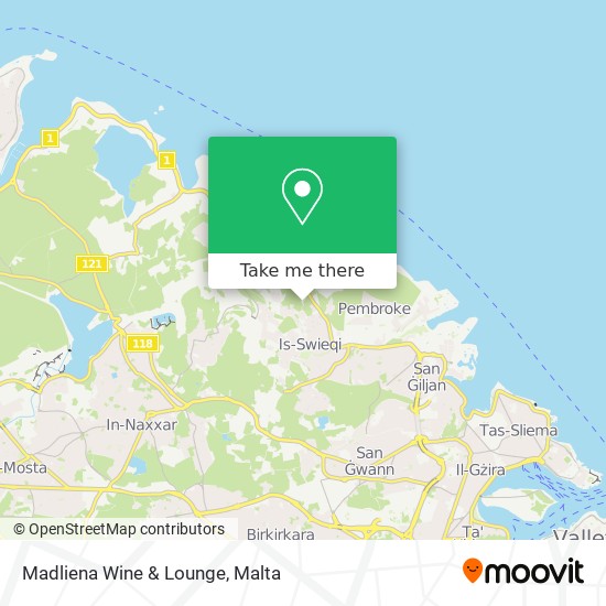 Madliena Wine & Lounge map
