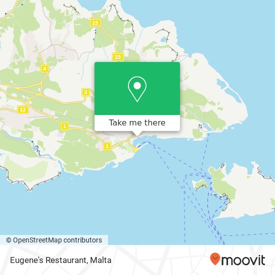 Eugene's Restaurant, Triq Martino Garces Għajnsielem GSM map