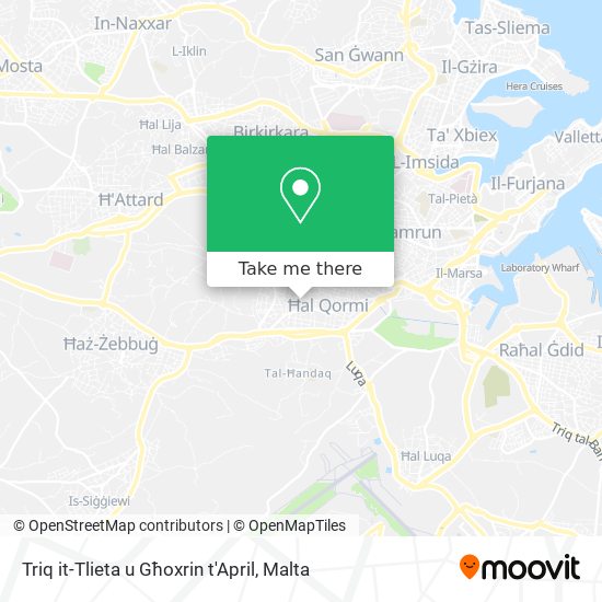 Triq it-Tlieta u Għoxrin t'April map