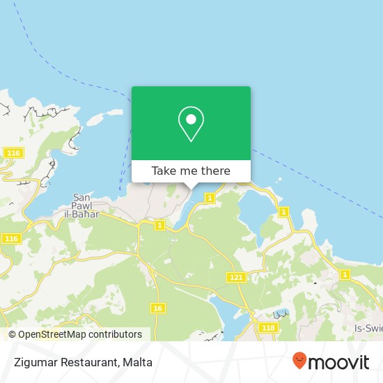 Zigumar Restaurant map