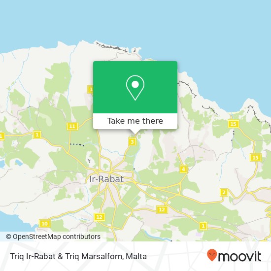 Triq Ir-Rabat & Triq Marsalforn map