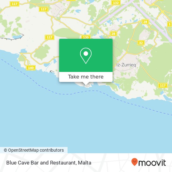 Blue Cave Bar and Restaurant map