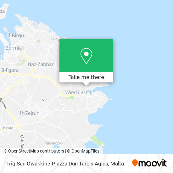 Triq San Ġwakkin / Pjazza Dun Tarċis Agius map