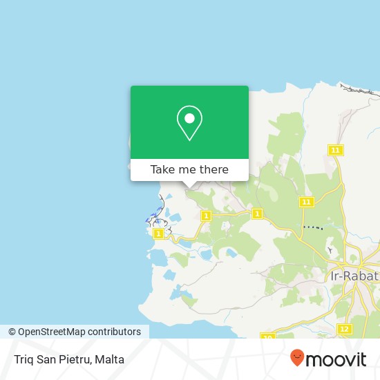 Triq San Pietru map