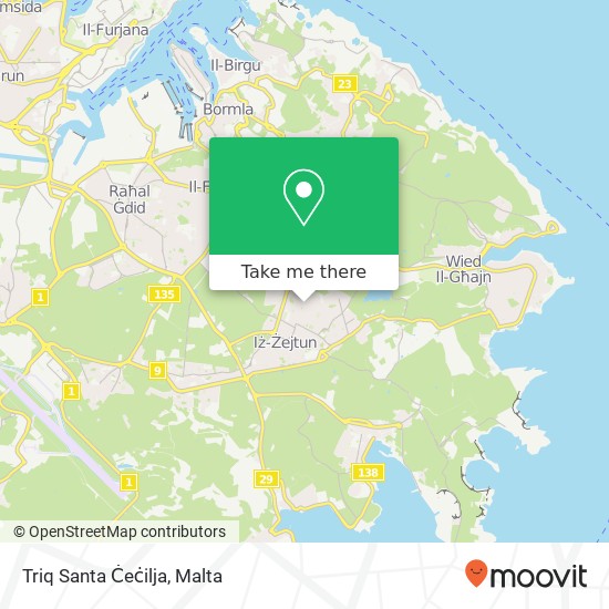 Triq Santa Ċeċilja map
