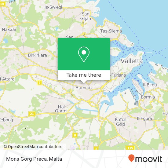 Mons Gorg Preca map