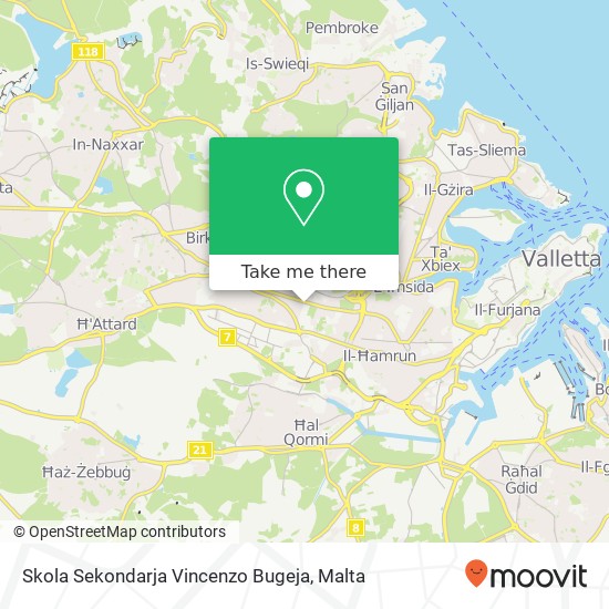 Skola Sekondarja Vincenzo Bugeja map