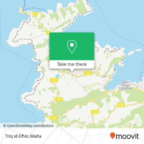 Triq id-Dħin map