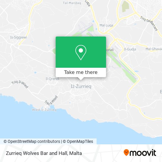 Zurrieq Wolves Bar and Hall map