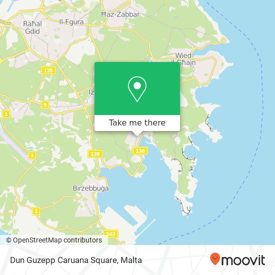 Dun Guzepp Caruana Square map