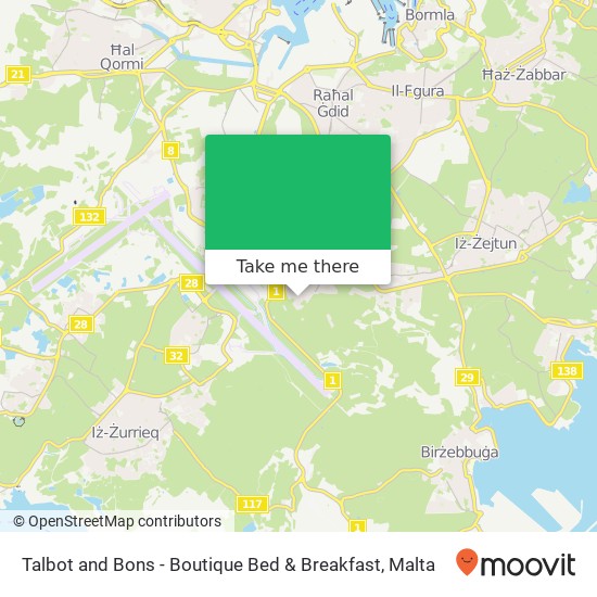 Talbot and Bons - Boutique Bed & Breakfast map