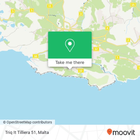 Triq It Tilliera 51 map