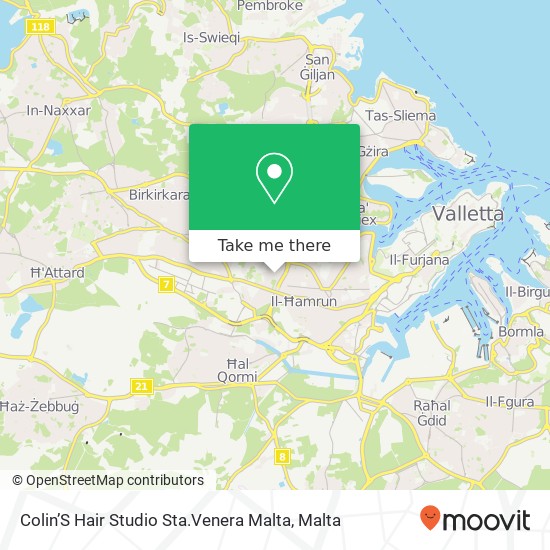Colin’S Hair Studio Sta.Venera Malta map