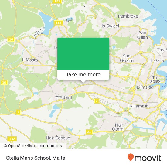 Stella Maris School map