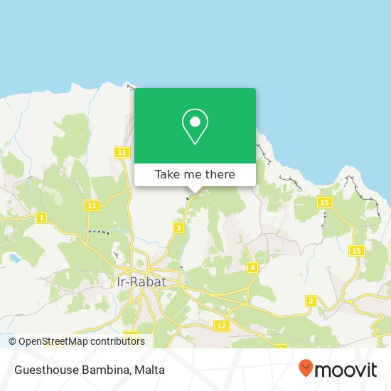 Guesthouse Bambina map