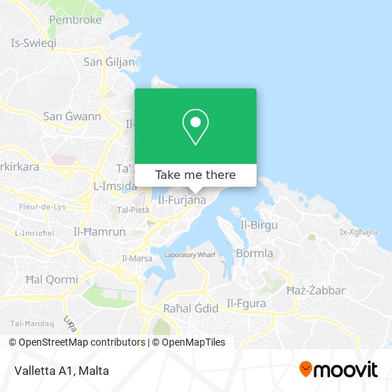 Valletta A1 map