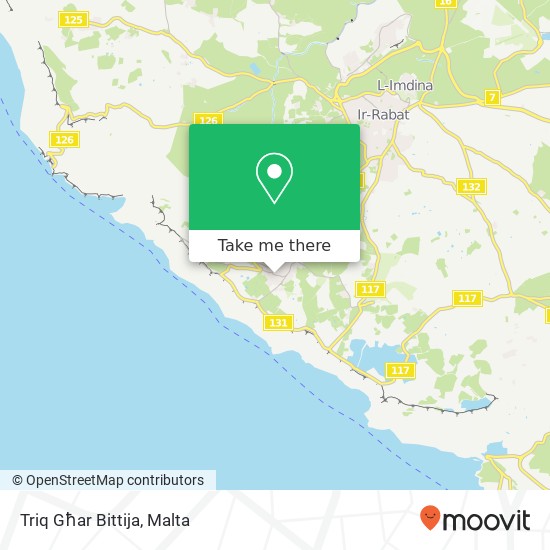 Triq Għar Bittija map