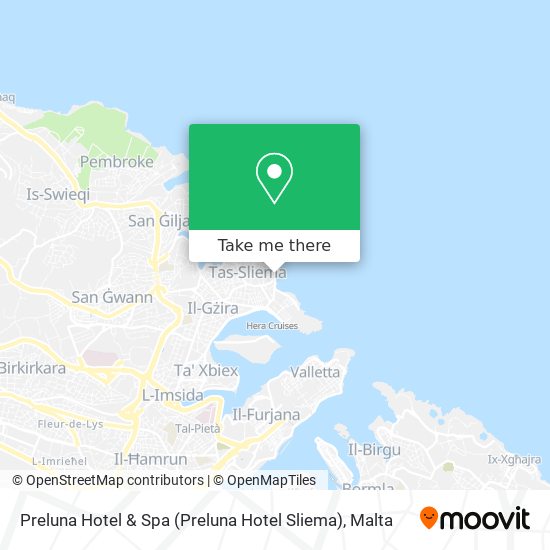 Preluna Hotel & Spa (Preluna Hotel Sliema) map