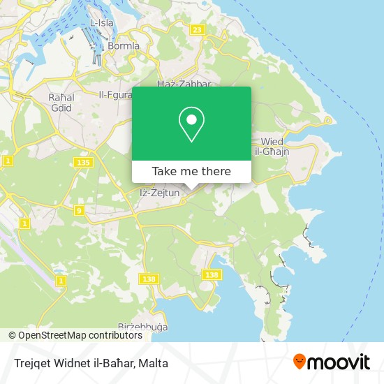 Trejqet Widnet il-Baħar map