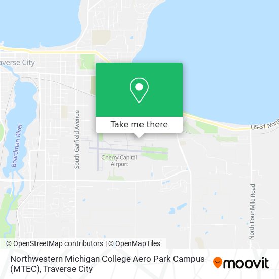 Northwestern Michigan College Aero Park Campus (MTEC) map