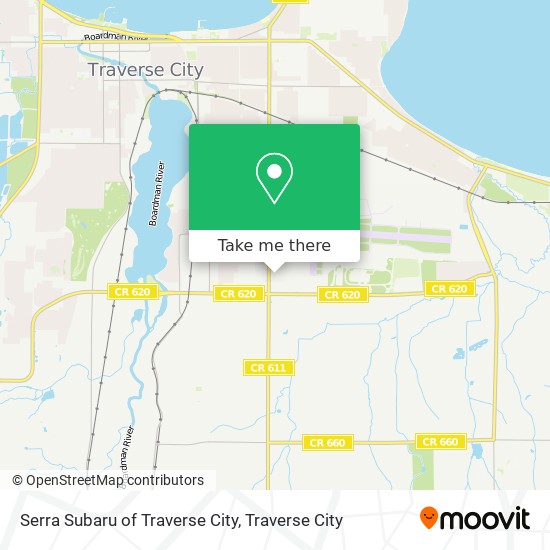 Serra Subaru of Traverse City map