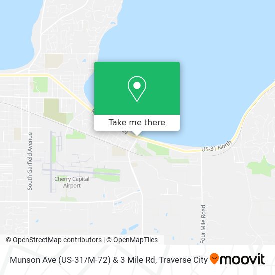 Munson Ave (US-31 / M-72) & 3 Mile Rd map