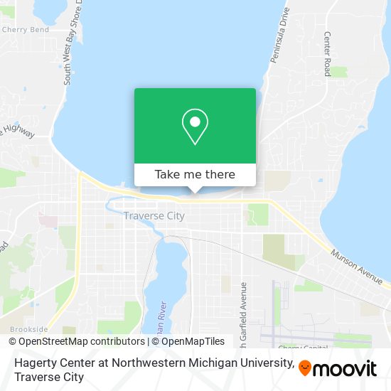 Hagerty Center at Northwestern Michigan University map