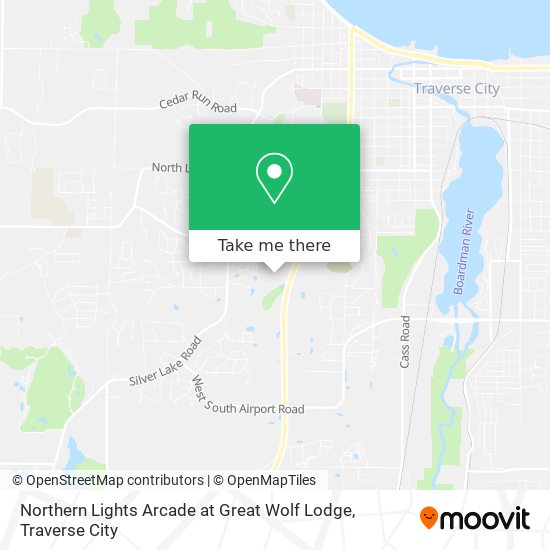 Northern Lights Arcade at Great Wolf Lodge map