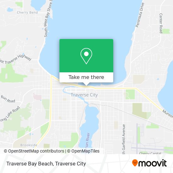 Traverse Bay Beach map