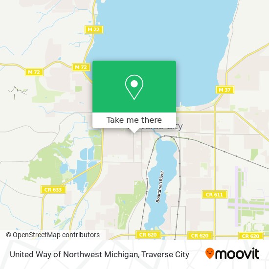 United Way of Northwest Michigan map