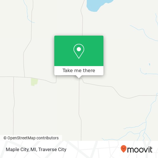 Maple City, MI map