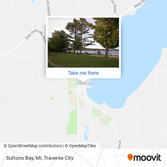 Suttons Bay, MI map