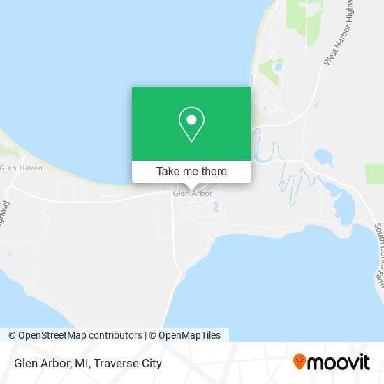 Glen Arbor, MI map
