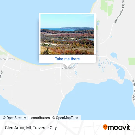Glen Arbor, MI map