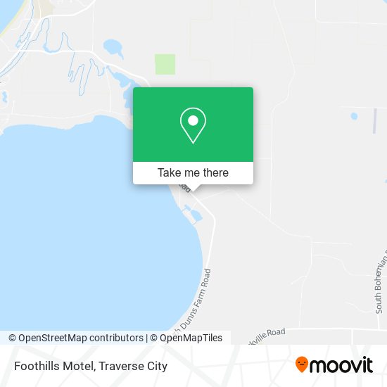 Foothills Motel map